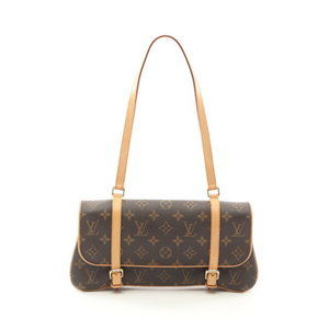 Louis Vuitton Marelle Shoulder Bag Leather Monogram Brown